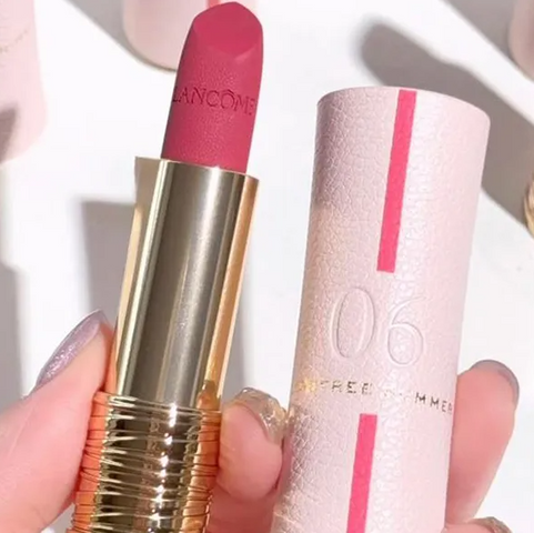 [ không hộp ] Son Lancôme Absolute Perfect Lipstick Velvet Matte Lucky Limited Edition 06 Carefree Summer Màu Hồng Sen