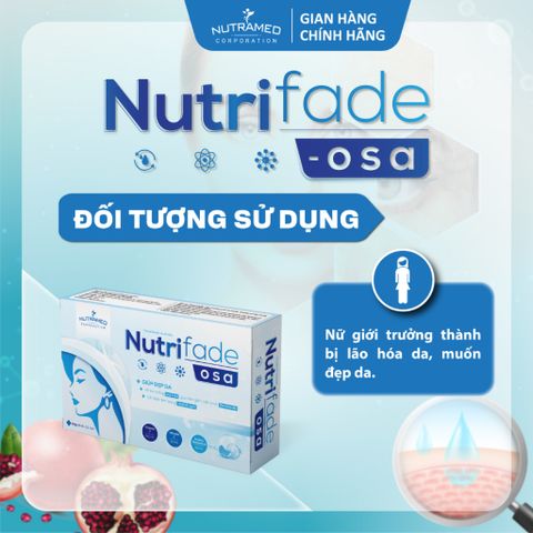 Viên Uống Nutrifade OSA - Hỗ Trợ Làm Chậm Quá Trình Lão Hóa Da, Cải Thiện Da Khô Sạm, Làm Trắng Da (30 Viên) - Nutramed