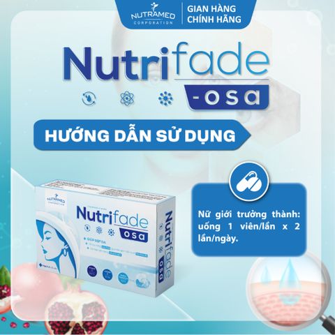 Viên Uống Nutrifade OSA - Hỗ Trợ Làm Chậm Quá Trình Lão Hóa Da, Cải Thiện Da Khô Sạm, Làm Trắng Da (30 Viên) - Nutramed