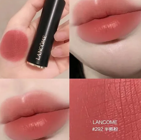 Son Lancôme L'Absolu Rouge Drama Matte 292 Overdramatic - Thỏi Son Màu Hồng Đất Sang Trọng, Độ Bám Màu Lâu, Chất Matte Tuyệt Đẹp