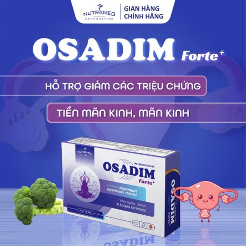 Osadim Forte - Viên uống hỗ trợ cân bằng hormone, cải thiện triệu chứng mãn kinh cho phụ nữ (40 viên) - Nutramed