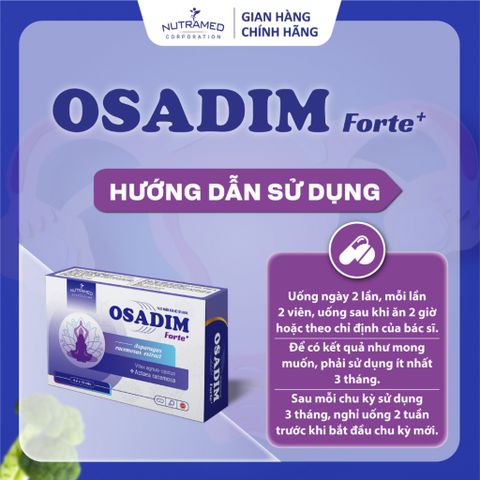 Osadim Forte - Viên uống hỗ trợ cân bằng hormone, cải thiện triệu chứng mãn kinh cho phụ nữ (40 viên) - Nutramed