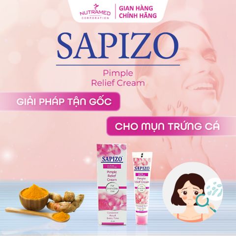 Kem Sapizo Cream 25g - Hỗ trợ cải thiện mụn trứng cá, làm mờ thâm và sẹo, dưỡng da mịn màng, chính hãng, an toàn cho làn da.