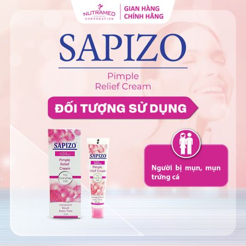 Kem Sapizo Cream 25g - Hỗ trợ cải thiện mụn trứng cá, làm mờ thâm và sẹo, dưỡng da mịn màng, chính hãng, an toàn cho làn da.