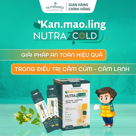 Gói Uống Kan Mao Ling - Hỗ Trợ Cảm Cúm, Cảm Lạnh Từ Thiên Nhiên (20 Gói x 10ml) - Nutramed