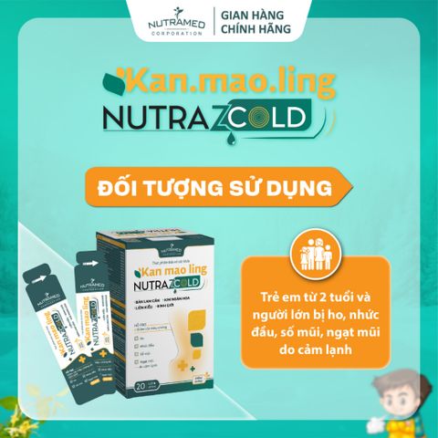 Gói Uống Kan Mao Ling - Hỗ Trợ Cảm Cúm, Cảm Lạnh Từ Thiên Nhiên (20 Gói x 10ml) - Nutramed