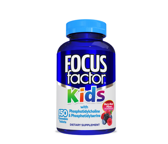 Kẹo Nhai Focus Factor For Kids 150 Viên - Bổ Não, Tăng Trí Nhớ Với Vitamin Berry Blast - Sản Phẩm Mỹ Chính Hãng Cho Trẻ Từ 4 Tuổi