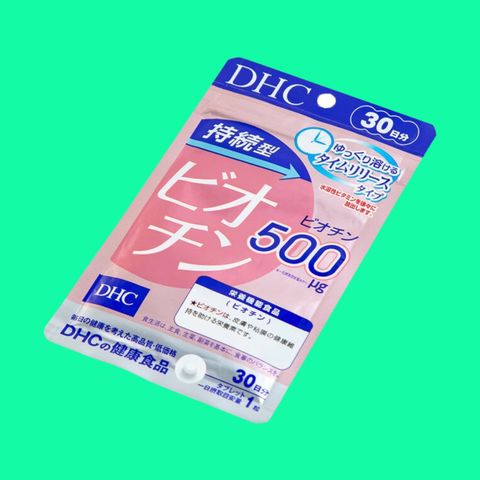 [Nhập khẩu] Viên Uống DHC Sustained Release Biotin bổ sung biotin giúp kích thích mọc tóc, làm đẹp da ( Gói 30 viên)