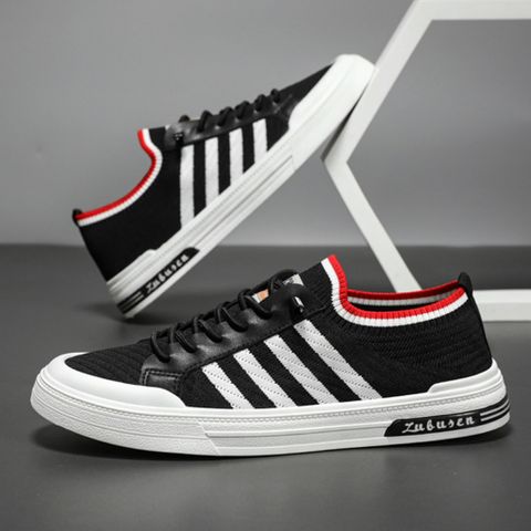 Giày Thể Thao Nam Sneaker Vải Dệt Thoáng Khí - Giày Chạy Bền, Phong Cách Thời Trang Hot Trend, Dễ Phối Đồ 325425