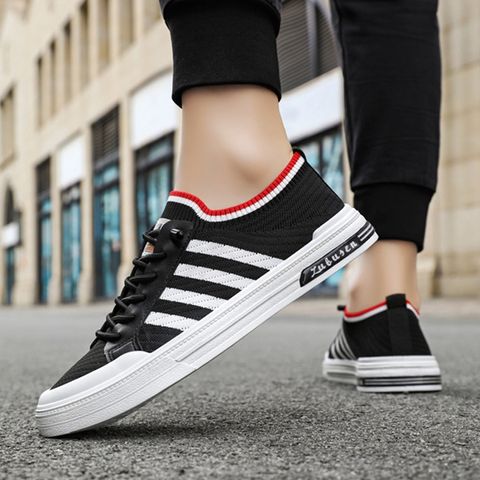 Giày Thể Thao Nam Sneaker Vải Dệt Thoáng Khí - Giày Chạy Bền, Phong Cách Thời Trang Hot Trend, Dễ Phối Đồ 325425