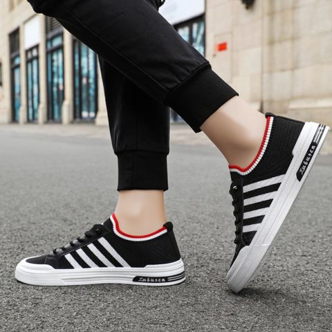 Giày Thể Thao Nam Sneaker Vải Dệt Thoáng Khí - Giày Chạy Bền, Phong Cách Thời Trang Hot Trend, Dễ Phối Đồ 325425