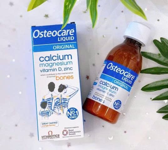 Canxi Nước Osteocare 200ml cho Trẻ 3 Tuổi Trở Lên - Hỗ Trợ Phát Triển Xương và Răng Chắc Khỏe, Dễ Uống, Bổ Sung Vitamin D