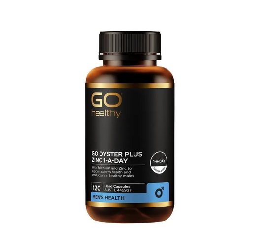 Tinh Chất Hàu Go Healthy Oyster Plus Zinc 120 Viên - Hỗ Trợ Sinh Lý Nam Giới, Tăng Cường Sức Khỏe - Sản Phẩm Chất Lượng Từ Úc