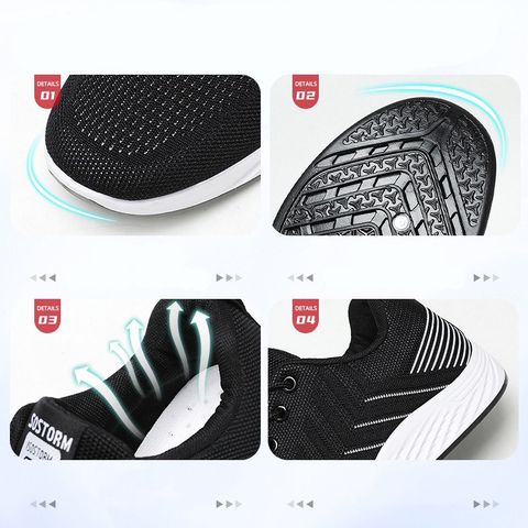 Giày Thể Thao Nam K913 - Sneakers Dệt Kim Thoáng Khí, Đế êm Lý Tưởng Cho Chạy Bộ và Đi Học, Phong Cách Hottrend 2023