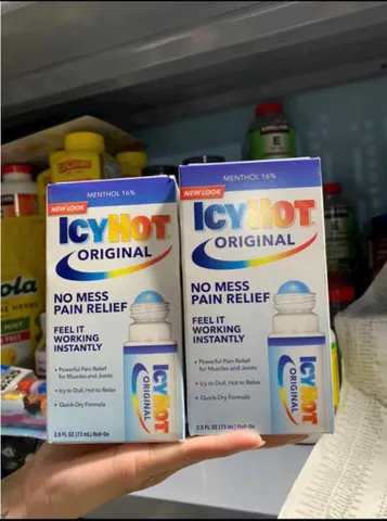Lăn giảm đau xoa bóp ICYHOT Original No Mess Pain Relief 73ml