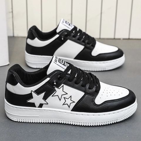Giày Nam Sneaker Họa Tiết Ngôi Sao Thời Trang - Giày Thể Thao Đẹp, Nhẹ, Thoáng Khí, Phù Hợp Đi Học và Tập Gym