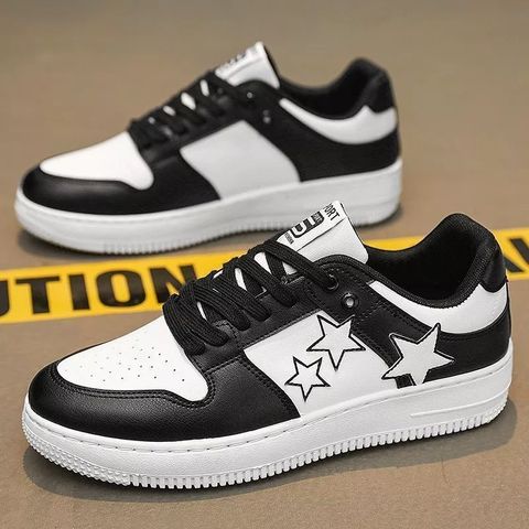 Giày Nam Sneaker Họa Tiết Ngôi Sao Thời Trang - Giày Thể Thao Đẹp, Nhẹ, Thoáng Khí, Phù Hợp Đi Học và Tập Gym