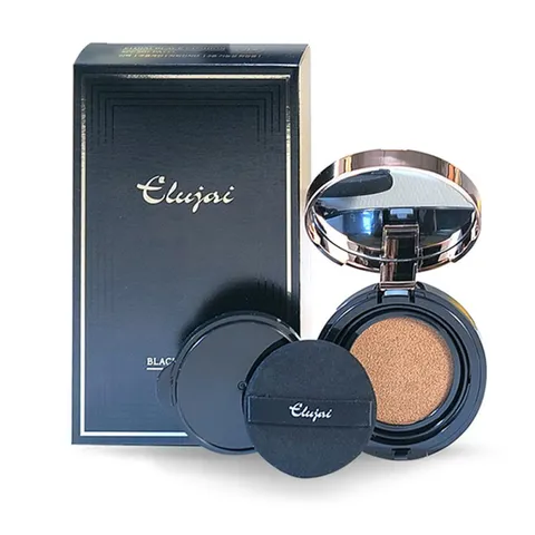 Phấn Cushion Cao Cấp Elujai Black Kèm Lõi - Trang Điểm Dưỡng Ẩm, Chống Nắng, Che Khuyết Điểm Hoàn Hảo cho Làn Da Mịn Màng
