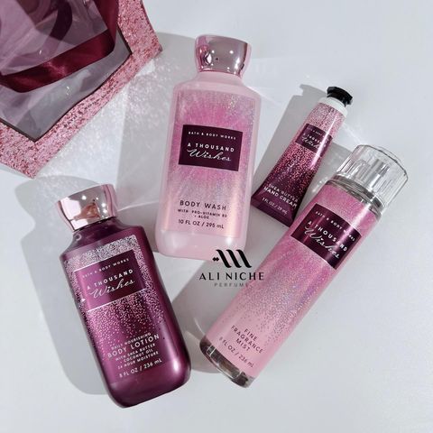 Dưỡng Thể Bath and Body Works 236ml - A Thousand Wishes, Hương Thơm Quyến Rũ, Cấp Ẩm Chuyên Sâu Cho Da Mềm Mại, Sản Phẩm Mỹ Phẩm Mỹ