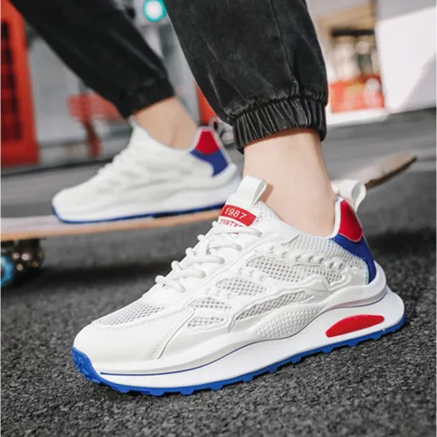 Giày Thể Thao Nam Sneaker T5221 - Đế Thoáng Khí, Chống Trượt, Thời Trang, 2 Màu Dễ Phối Đồ, Phù Hợp Đi Chơi, Chạy Bộ, Gym