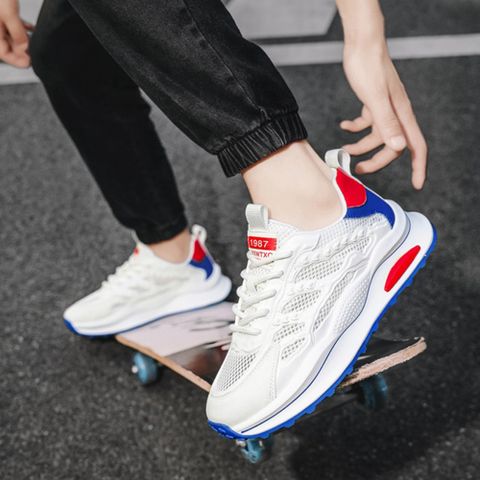 Giày Thể Thao Nam Sneaker T5221 - Đế Thoáng Khí, Chống Trượt, Thời Trang, 2 Màu Dễ Phối Đồ, Phù Hợp Đi Chơi, Chạy Bộ, Gym
