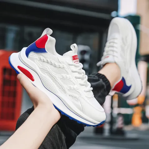 Giày Thể Thao Nam Sneaker T5221 - Đế Thoáng Khí, Chống Trượt, Thời Trang, 2 Màu Dễ Phối Đồ, Phù Hợp Đi Chơi, Chạy Bộ, Gym