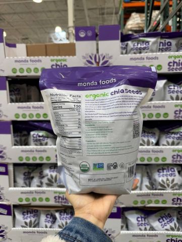 Hạt Chia Hữu Cơ Monda Food 1.36kg - Superfood Giảm Cân Tự Nhiên, Nguồn Năng Lượng Cho Cả Gia Đình, Không Biến Đổi Gen