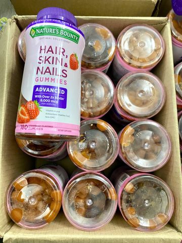 {Sale hàng dính nhẹ}! Nature'S Bounty hair, skin and nails, 180 viên dẻo( date 8/26)