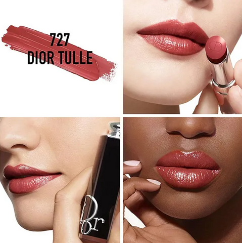 Son Dior Addict Hydrating Shine Lipstick 727 Tulle Màu Hồng Đất