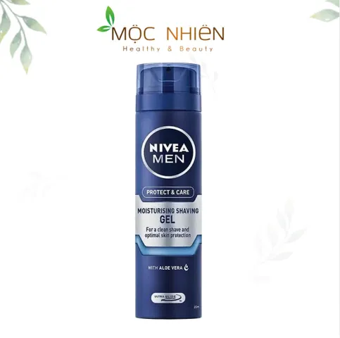 Gel Dưỡng Da Sau Cạo Râu NIVEA MEN Protect & Care 200ml - Dưỡng ẩm, Giảm Kích Ứng, Phù Hợp Da Khô, Gel Cạo Râu Nam Giới