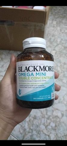 Dầu Cá Blackmores Double Concentrate Omega Mini 200v