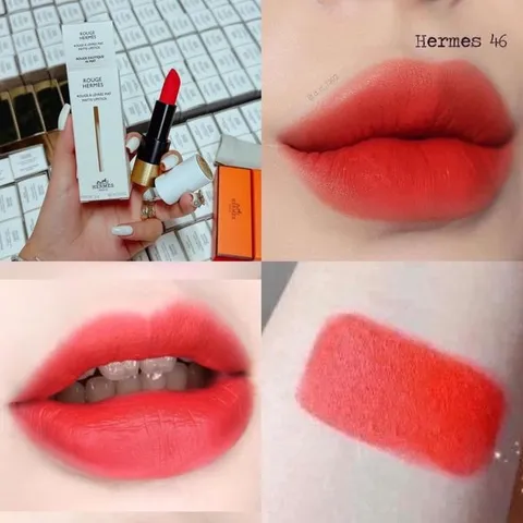 Son Hermes 46 Rouge A Levres Mat Matte Lipstick #Brouge Exotique 46 Mat