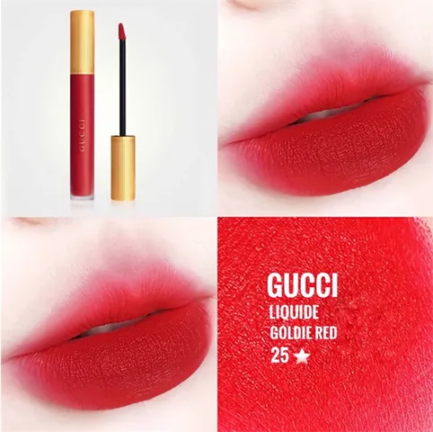 Son Kem - Son Gucci 25 Mat Goldie Red