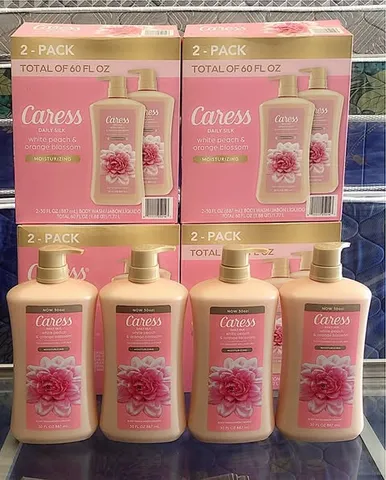 Sữa tắm Caress Body Wash cho phụ nữ - Hương đào trắng và hoa cam 887ml - Dưỡng ẩm, làm sạch da, thư giãn hàng ngày