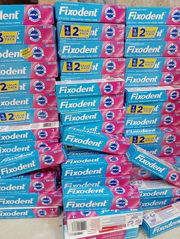 Sét 2 tuýp keo dán hàm Fixodent 68g - Giải pháp giữ dán hảm giả hiệu quả, chịu lực tốt, an toàn cho nướu, chất lượng Mỹ
