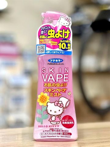 Xịt Chống Muỗi Skin Vape Nhật 200ml - Chống Muỗi Dưỡng Ẩm, Hương Thơm Dễ Chịu, Tiện Lợi Cho Gia Đình, Sản Phẩm Cao Cấp Nhật Bản