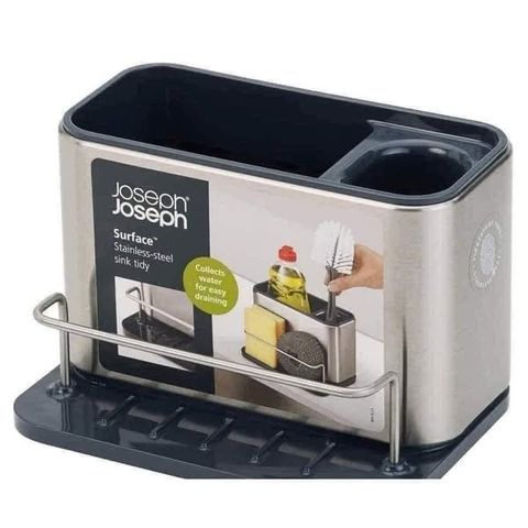Khay Để Dụng Cụ Rửa Bát Joseph Joseph - Hộp Đựng Chất Liệu Thép Không Gỉ Tidy Thông Minh Cho Bếp