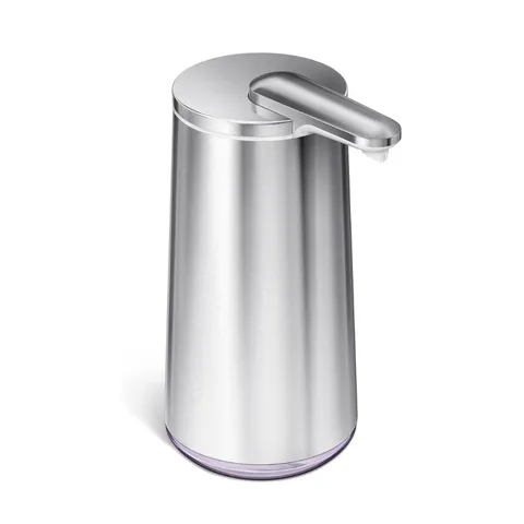 Chiết Xà Phòng Cảm Ứng Tạo Bọt Simplehuman 295ml - Bình Chiết Thép Không Gỉ Chống Thấm Nước, Pin Sạc 3 Tháng, Thiết Kế Tiện Lợi