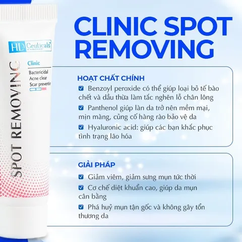 HD Derma HD Ceuticals Gel Chấm Mụn - Ngăn Ngừa Mụn Hiệu Quả, Kem Chăm Sóc Da Chuyên Sâu, Sản Phẩm Làm Sạch Da Mặt