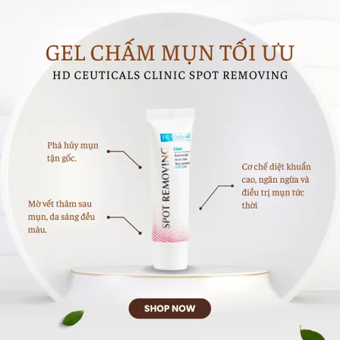 HD Derma HD Ceuticals Gel Chấm Mụn - Ngăn Ngừa Mụn Hiệu Quả, Kem Chăm Sóc Da Chuyên Sâu, Sản Phẩm Làm Sạch Da Mặt
