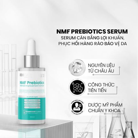 Serum MD CARE Prebiotics Phục Hồi Da & Cân Bằng Lợi Khuẩn - Dưỡng Ẩm, Tái Tạo, Bảo Vệ Da cho Mọi Loại Da, 30ml