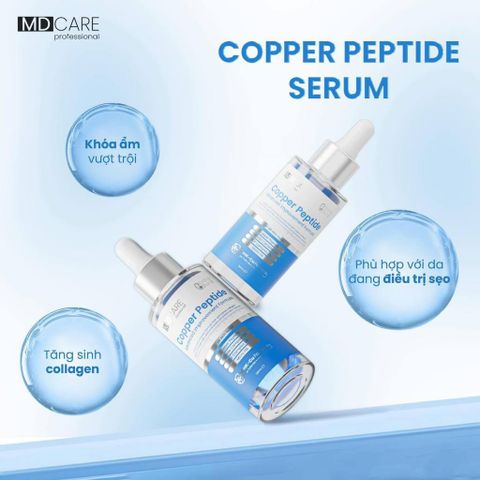 Serum MD CARE Peptide Đồng 30ml - Phục Hồi Da, Chống Lão Hóa, Tăng Sinh Collagen, Làm Đầy Sẹo, Ngừa Nếp Nhăn
