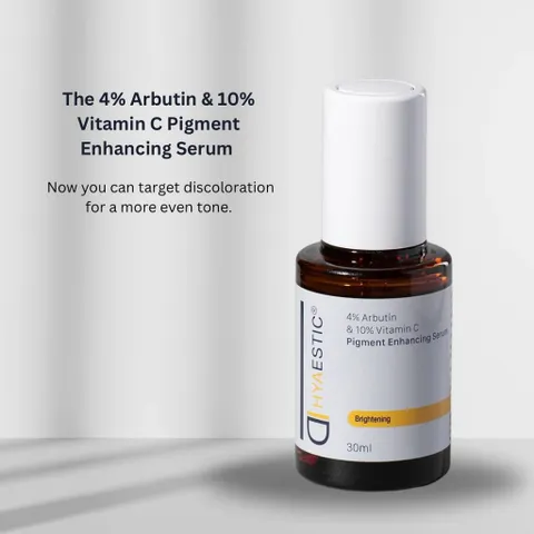Hyaestic Serum Giảm Nám - Tinh Chất Enhancing 4% Arbutin & 10% Vitamin C, Chăm Sóc Da Sáng Mịn, Ngăn Ngừa Nám hiệu quả