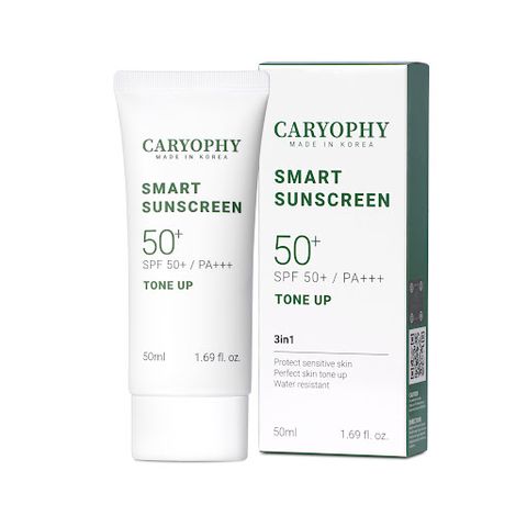 Kem Chống Nắng Caryophy SPF50+ PA+++ Tone Up 50ml - Giúp Làm Sáng Da, Bảo Vệ Tối Ưu Trước Tia UV, Dành Cho Da Nhạy Cảm