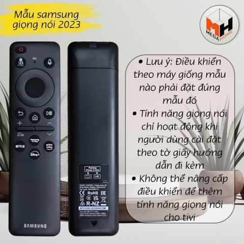 Điều Khiển Tivi Samsung Giọng Nói Remote Control Thông Minh - Phụ Kiện TV Tương Thích Tất Cả Dòng Samsung Chính Hãng Indonexia
