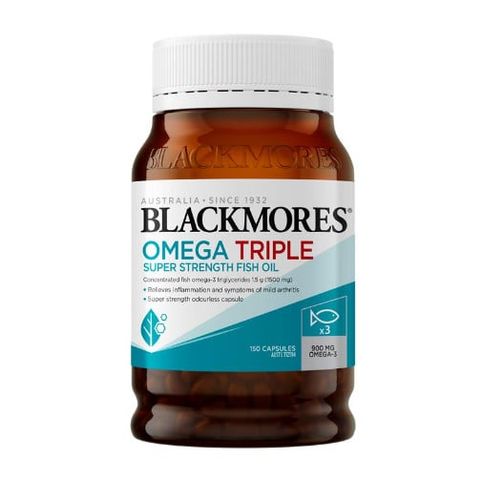 Blackmores Omega triple concentration fish oil 150 capsules 324353