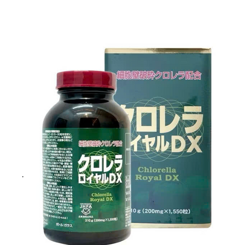 Tảo Lục Hoàng Gia Chlorella Royal DX Nhật Bản - Hộp 1550 Viên, Thực Phẩm Chức Năng Bồi Bổ Sức Khỏe, Tăng Cường Đề Kháng