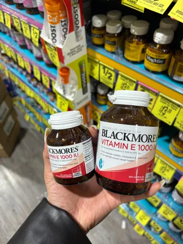 Viên uống Blackmores Vitamin E 1000IU - Bổ sung vitamin E hỗ trợ sức khỏe tim mạch và làm đẹp da - 100 viên