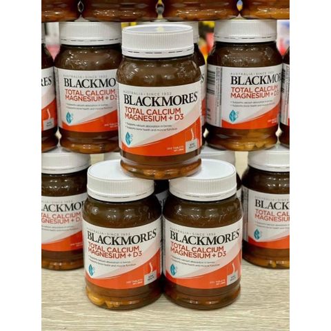 Blackmores Total Calcium Magnesium + D3 - Viên uống bổ sung Canxi, Magie và Vitamin D3 cho sức khỏe xương - 200 viên