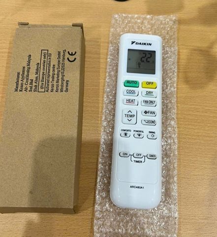 Điều Khiển Điều Hòa Máy Lạnh Daikin 2 Chiều Nóng Lạnh Mới Fullbox - Hàng Chính Hãng, Phím Êm, Bảo Hành 6 Tháng